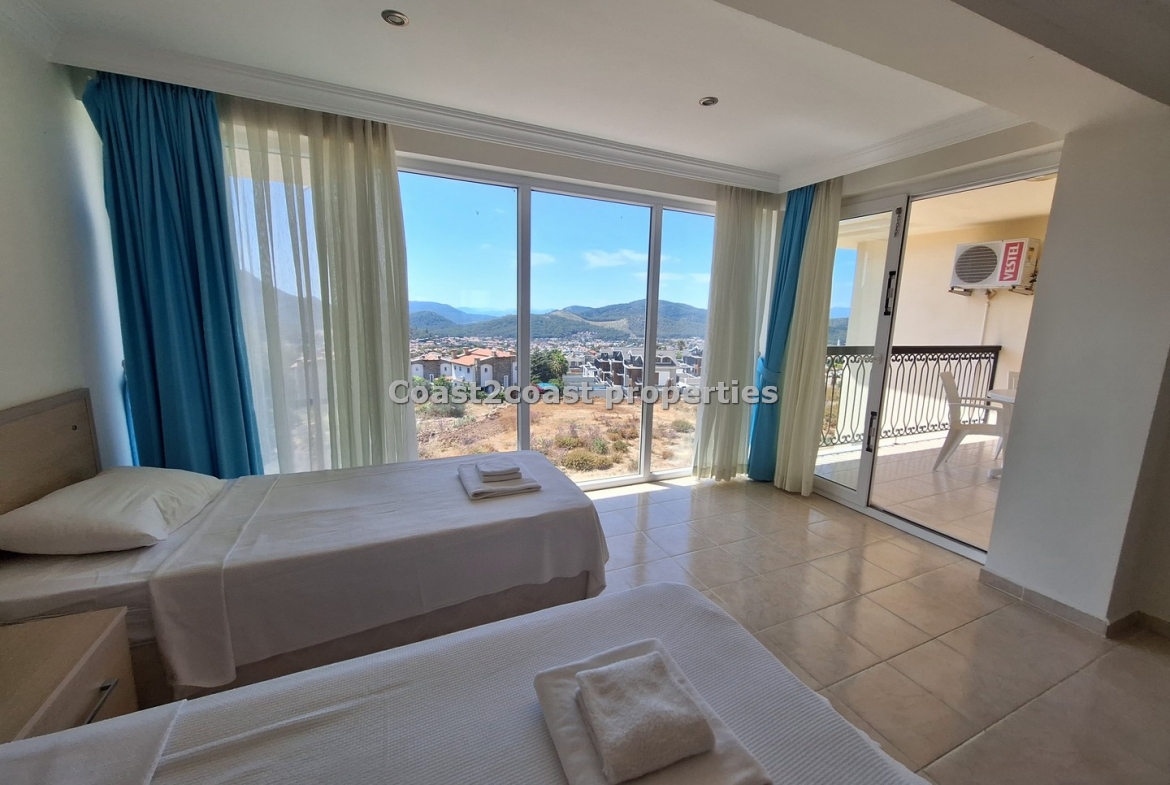 bedroom view of ovacik apartment