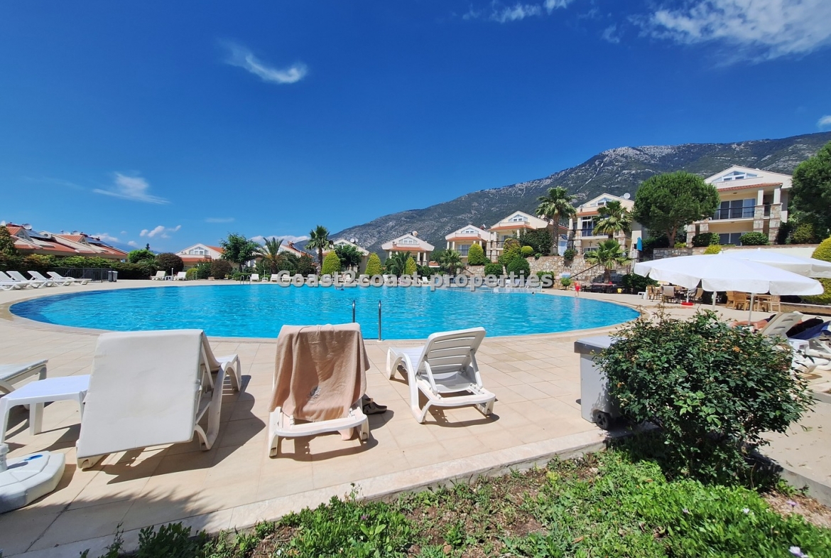 Pool area of property for sale ovacik